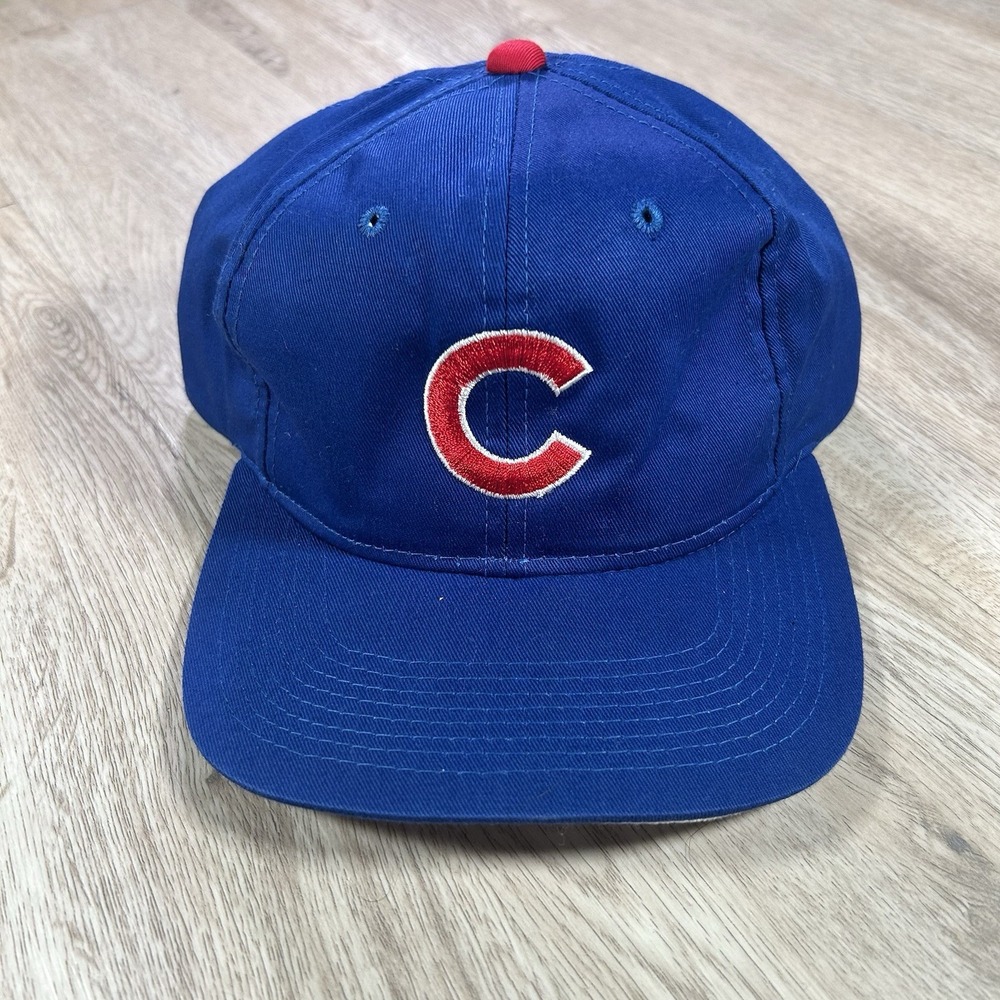 VTG Chicago Cubs Snapback Hat MLB Baseball Blue Sri Lanka Outdoor Cap